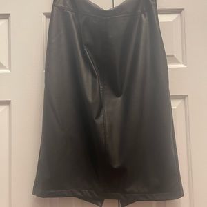 Faux leather skirt